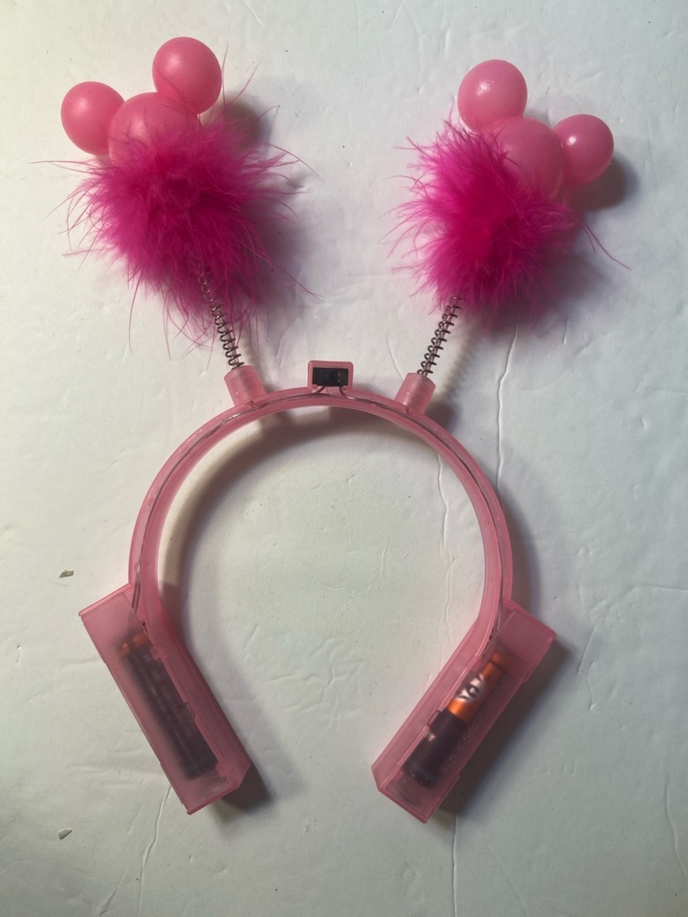 Pink Feather Pom Headband for Kids - Picture 6 of 12